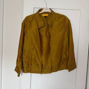 St. John Iridescent Gold Zip-Up Athletic Jacket – Women’s S